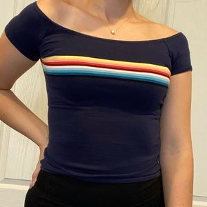 Off the shoulder fitted top!